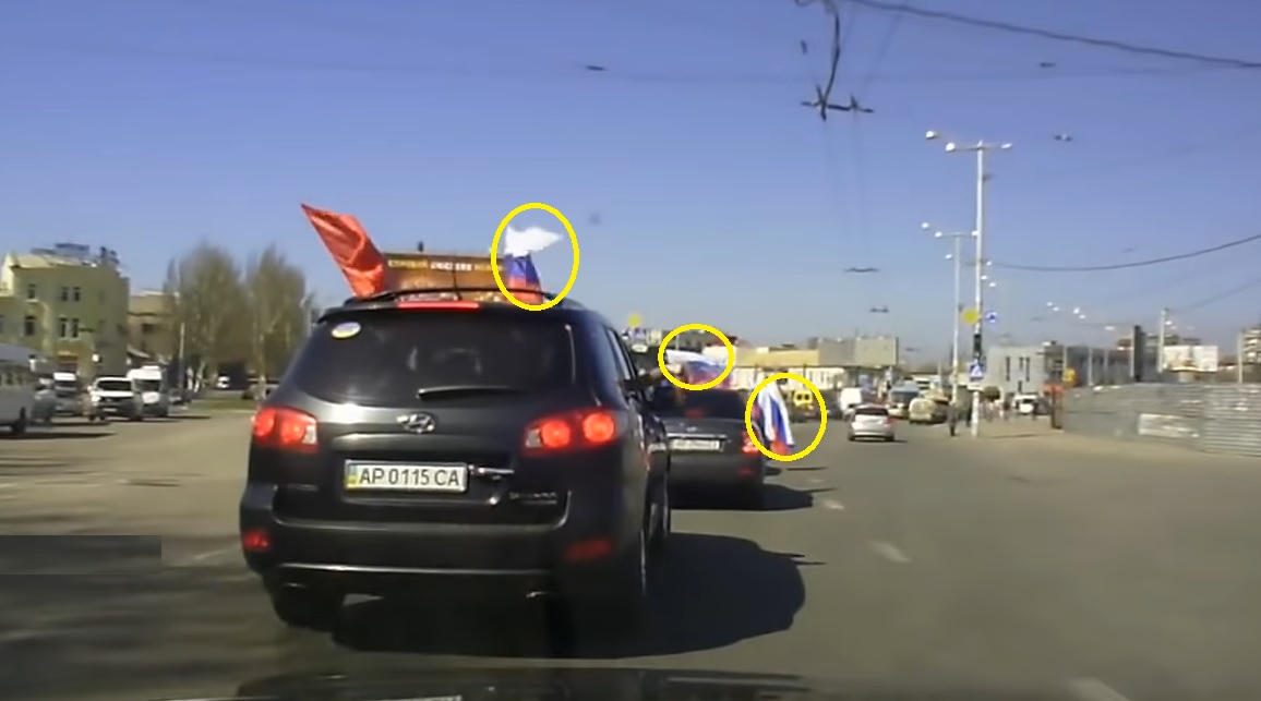 Росіяни влаштувати автопробіг з триколорами в Україні! Але вони і гадки не мали чим це закінчиться (Відео)