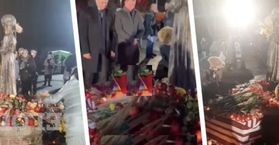 Цинізм 100 го рівня: Тищенко знімав відео для інстаграму під час того як пенсіонер їв хліб із меморіалу Голодомору