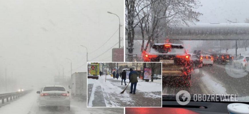 Снігові замети на дорогах й обірвані дроти: частину Росії накрив потужний циклон. Фото і відео…