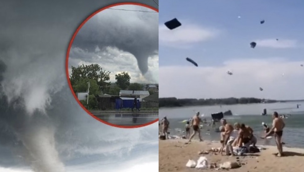 В Україні пляж з відпочивальниками за лічені хвилини перетворився насуцільний жaх (Відео)