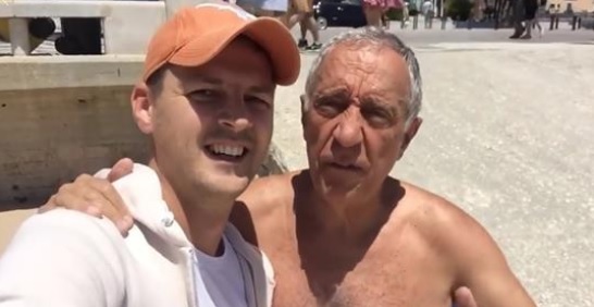 Українець на пляжі зустрів Президента Португалії. Такої реакції він чекав…