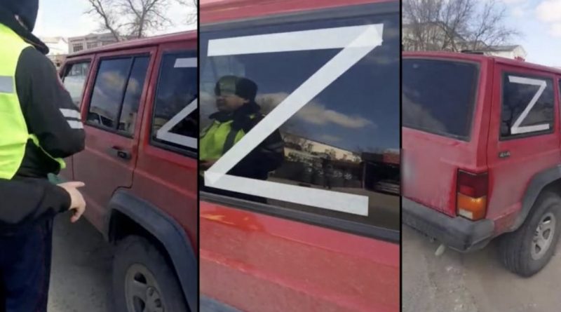 Друзі, це Казахстан. Місцеві побачили авто із символом “Z”. Подивіться що було за хвилину (відео)